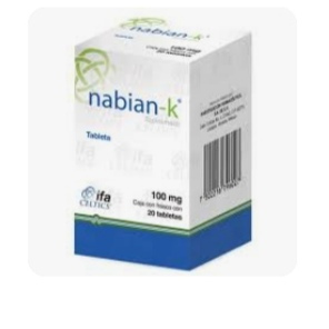 Nabian-K 100mg/ 20 Tabletas.