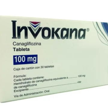 Invokana 100mg/ 30 Tabletas.