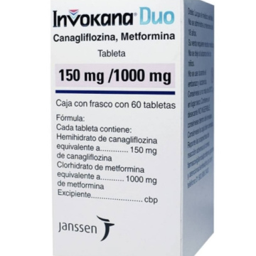 Invokana Duo 150/1000mg 60 Tabletas.