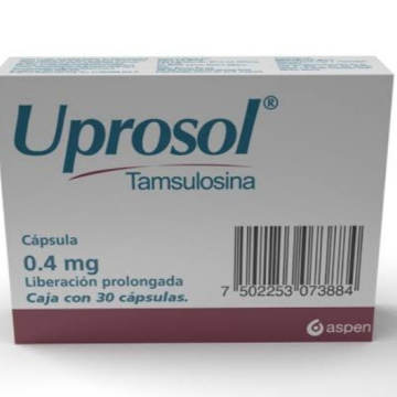Uprosol 0.4mg liberación prolongada/ 30 cápsulas.