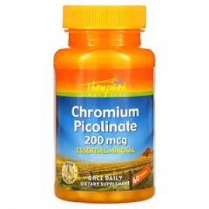 Picolinato de cromo 200mcg/60 tabletas