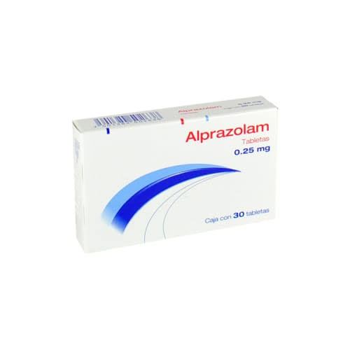 Alprazolam 0 25mg 30 tabletas