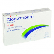 Clonazepam. 2mg/30 tabletas