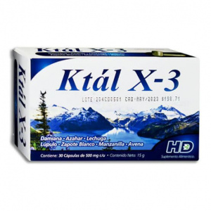 Ktál X-3. 500mg/30 cápsulas